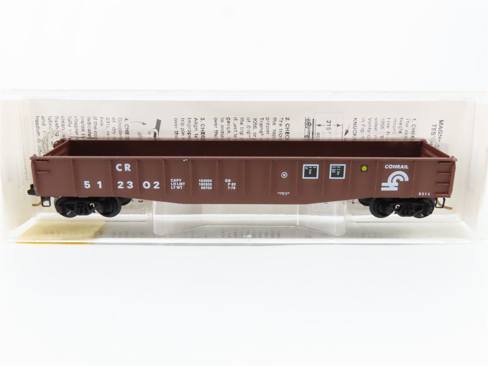 N Scale Micro-Trains 46320 CR Conrail 50' Gondola 512302 RTR
