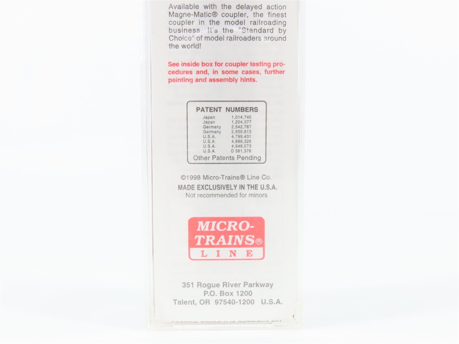 N Scale Micro-Trains 106010 NH New Haven 50' Covered Gondola 62005 RTR