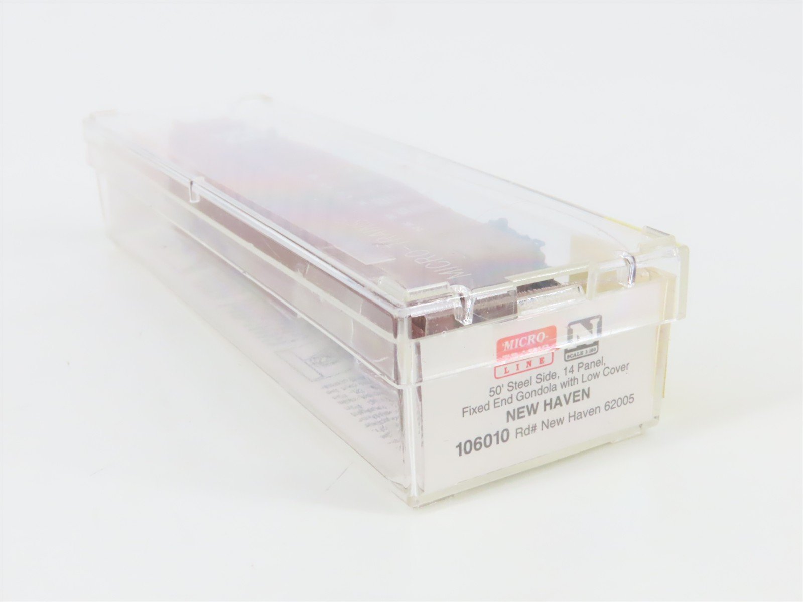N Scale Micro-Trains 106010 NH New Haven 50' Covered Gondola 62005 RTR
