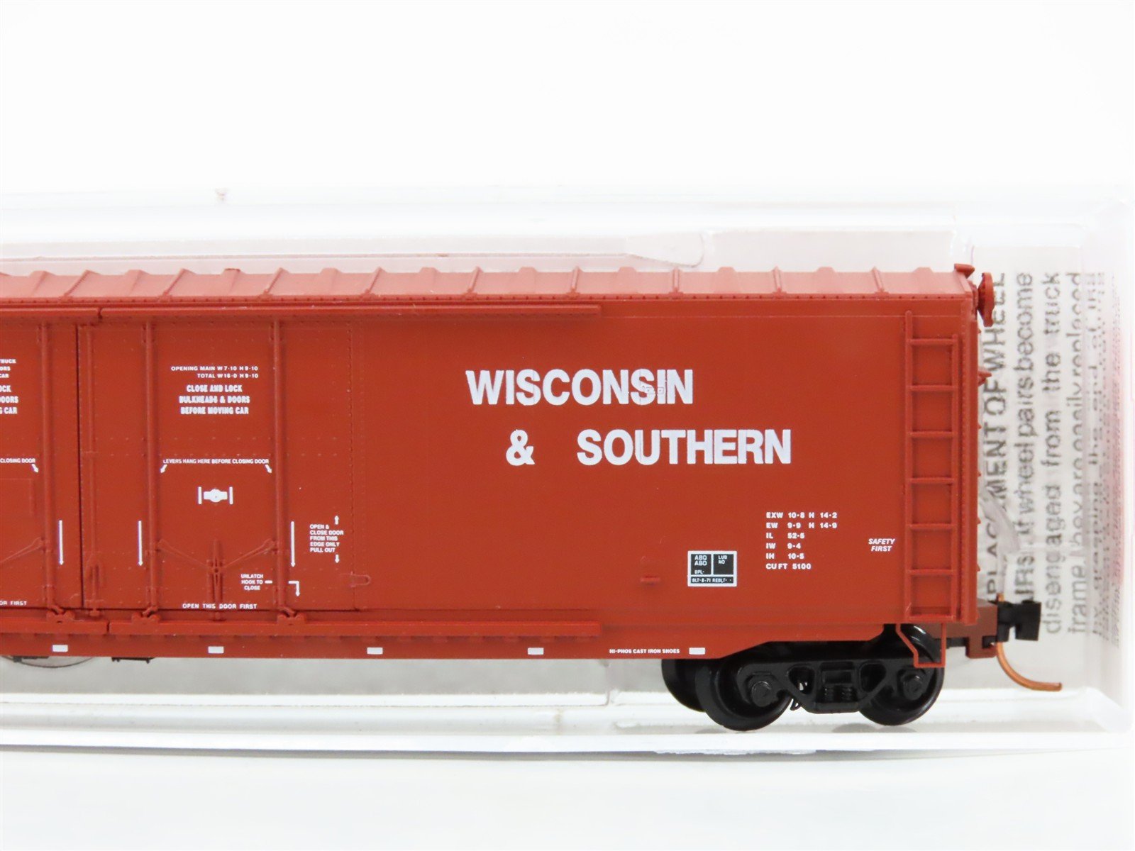 N Scale Micro-Trains 75070 WSOR Wisconsin & Southern 50' Box Car 503135 RTR