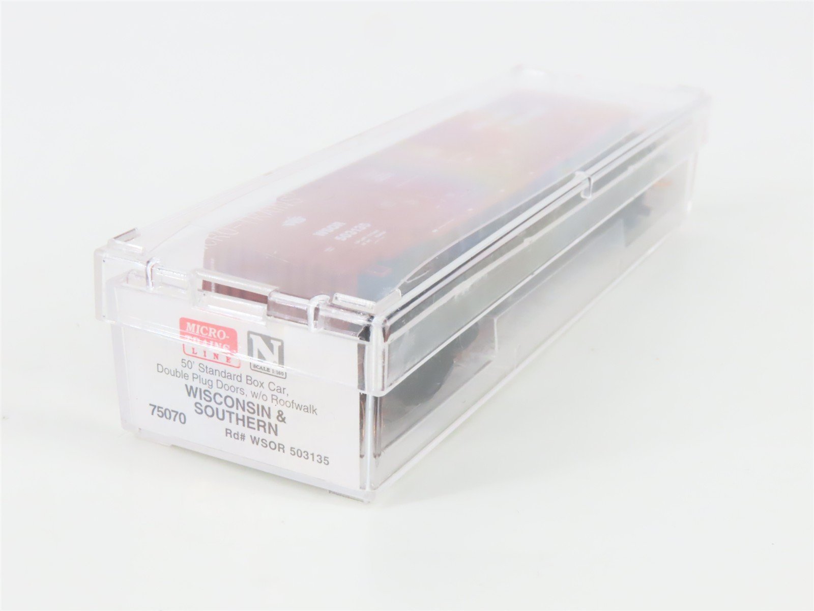 N Scale Micro-Trains 75070 WSOR Wisconsin & Southern 50' Box Car 503135 RTR