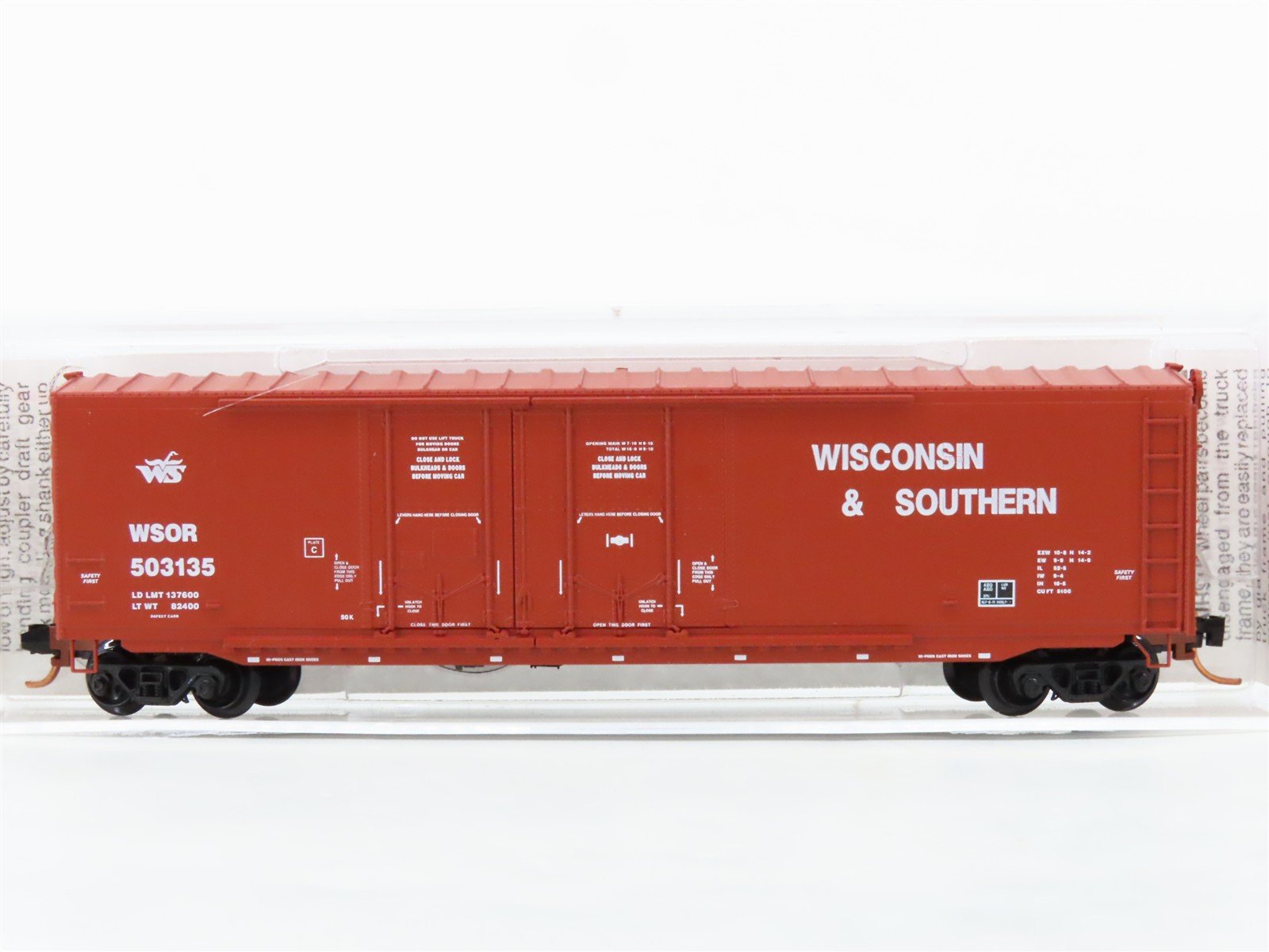 N Scale Micro-Trains 75070 WSOR Wisconsin & Southern 50' Box Car 503135 RTR