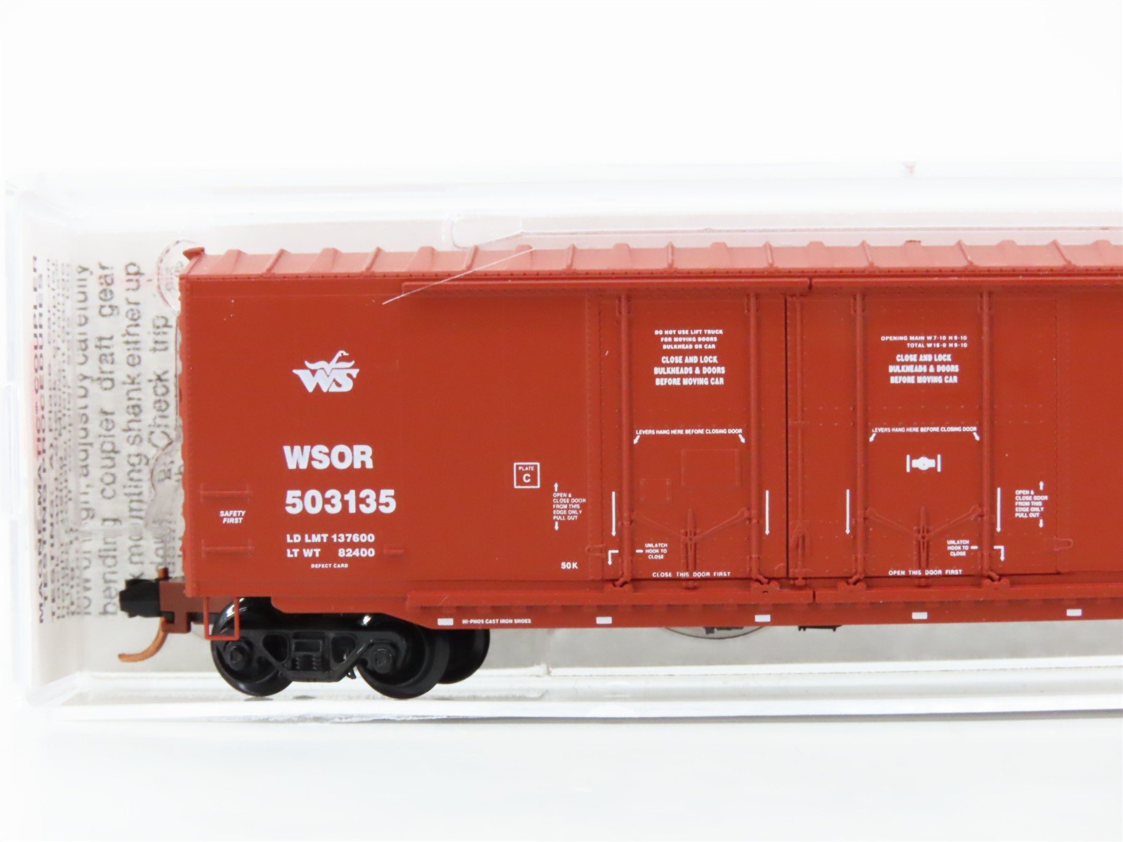N Scale Micro-Trains 75070 WSOR Wisconsin & Southern 50' Box Car 503135 RTR