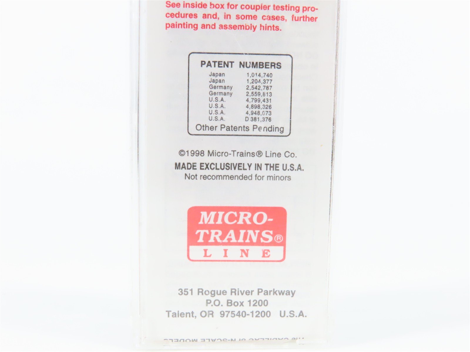 N Scale Micro-Trains 74040/3 CP Canadian Pacific 40' Box Car 285605 RTR