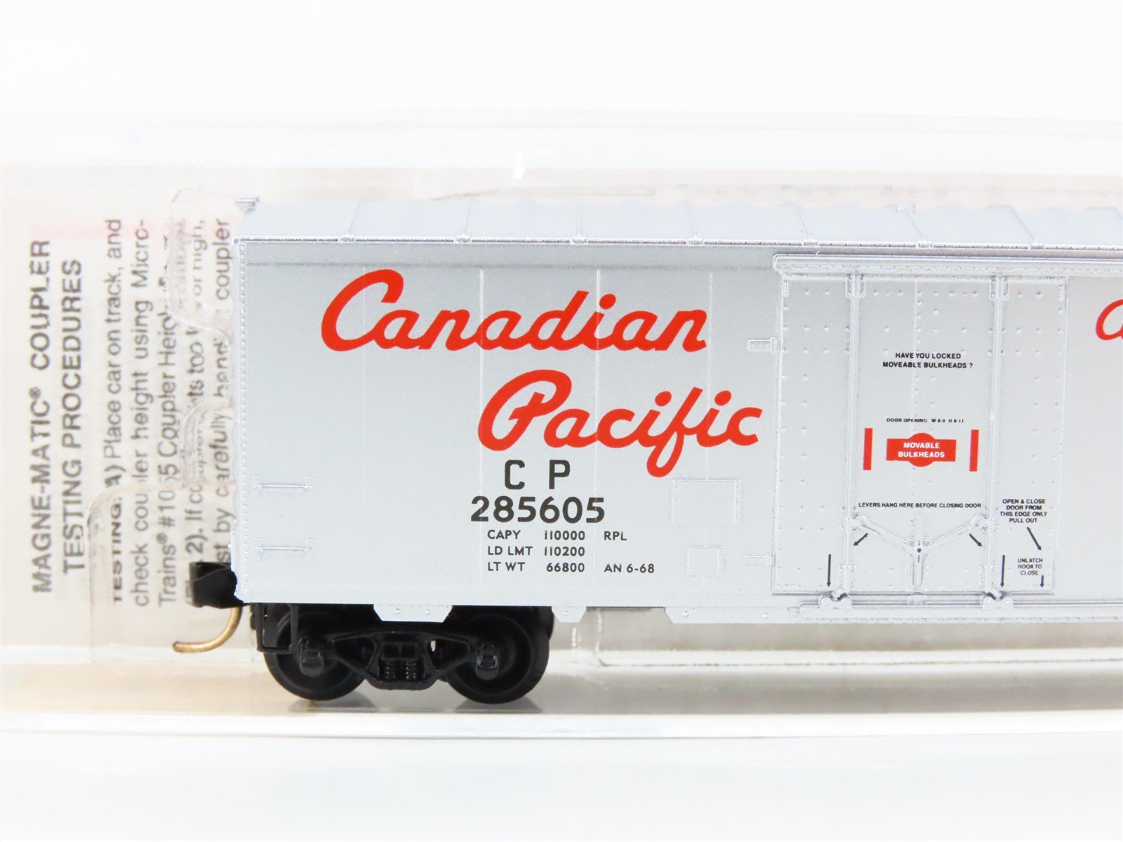 N Scale Micro-Trains 74040/3 CP Canadian Pacific 40' Box Car 285605 RTR