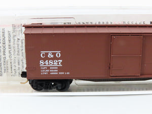 N Scale Micro-Trains 39170 C&O Chesapeake & Ohio 40' Box Car 84827 RTR