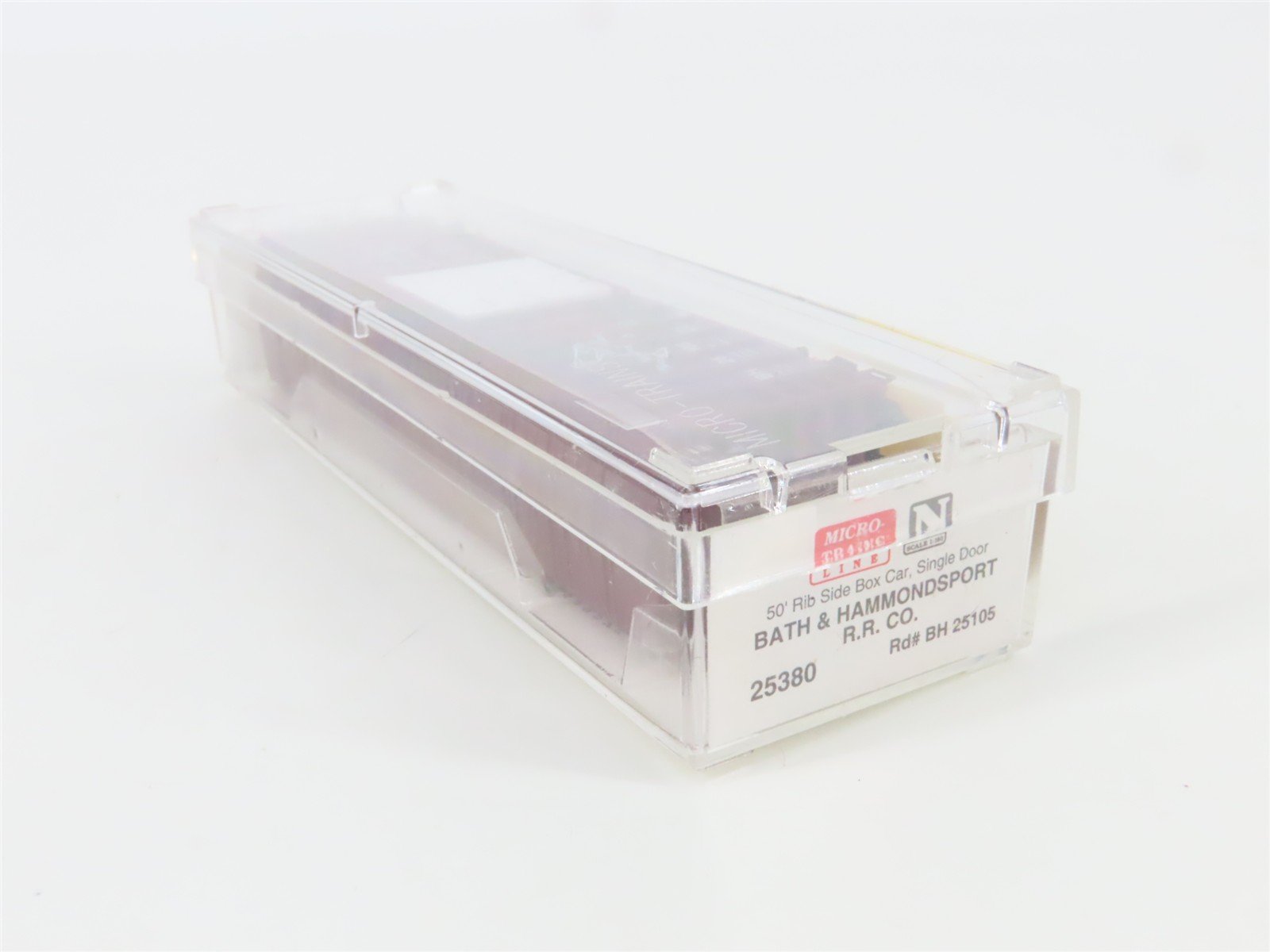 N Scale Micro-Trains 25380 BH Bath & Hammondsport 50' Box Car 25105 RTR
