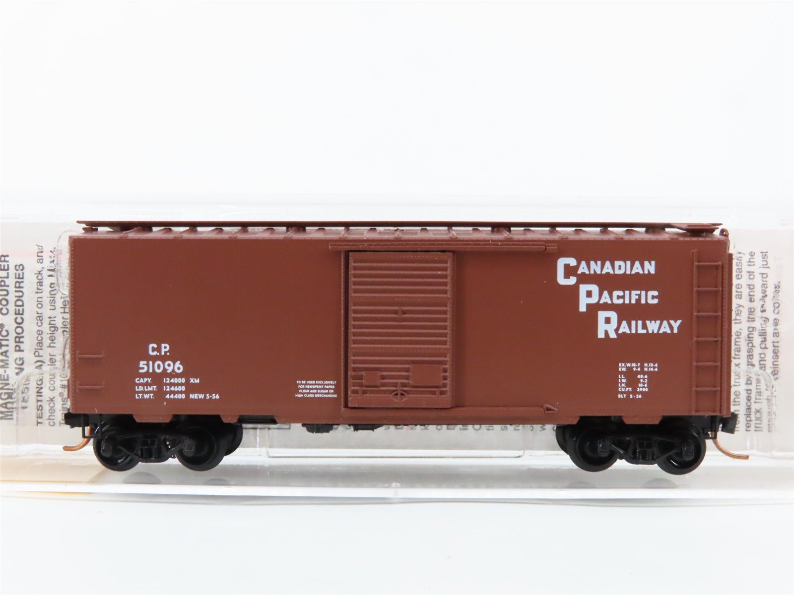 N Scale Micro-Trains 20436/3 CP Canadian Pacific 40' Box Car 51096 RTR