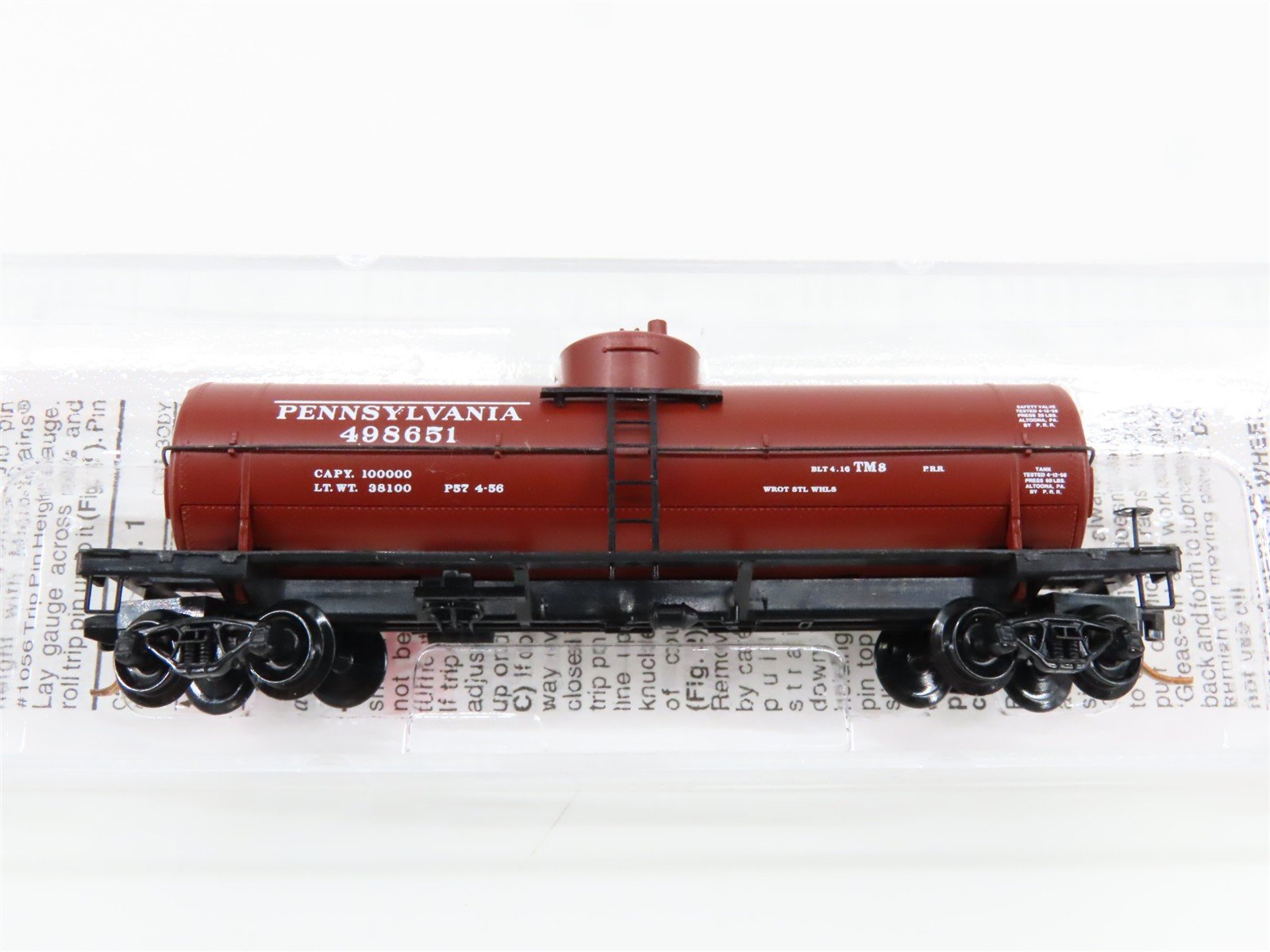N Scale Micro-Trains 65230 Pennsylvania Railroad 39' Single Dome Tank Car RTR