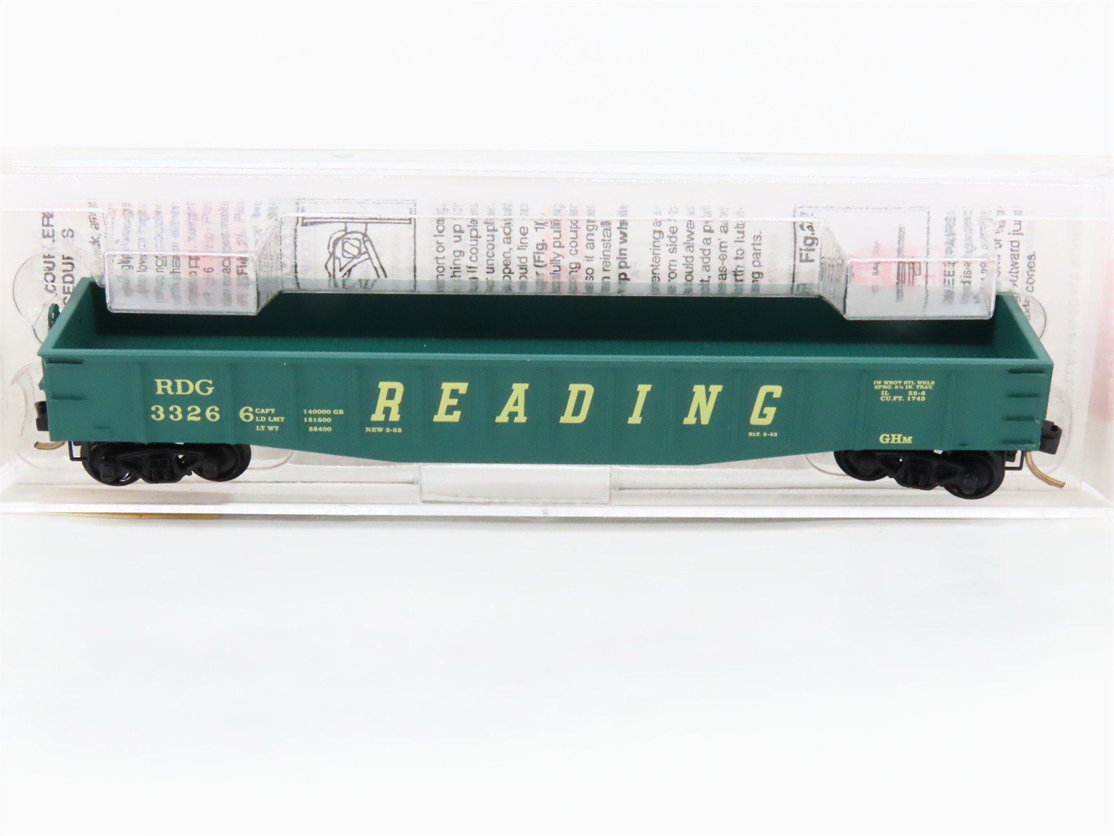 N Scale Micro-Trains 105010 RDG Reading 50' Gondola 3326 RTR