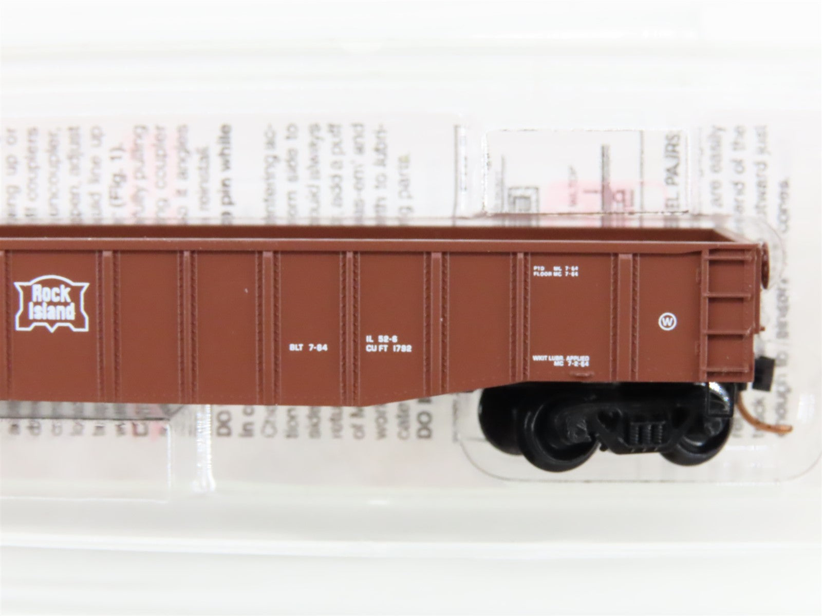 N Scale Micro-Trains 105510 RI Rock Island 50' Gondola 3958 RTR