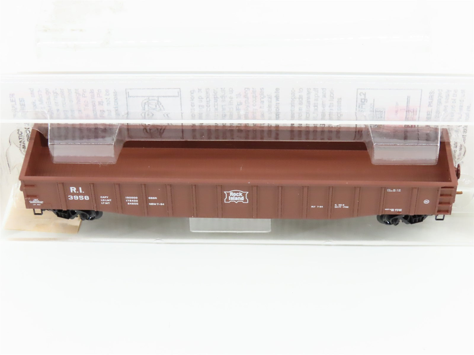 N Scale Micro-Trains 105510 RI Rock Island 50' Gondola 3958 RTR