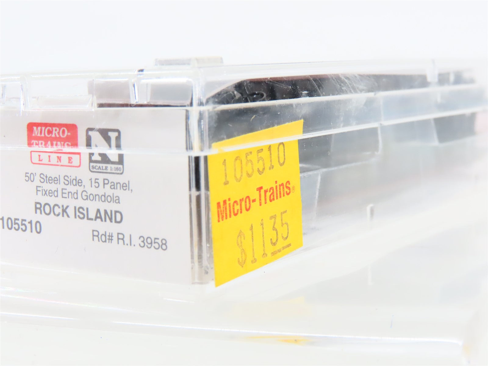 N Scale Micro-Trains 105510 RI Rock Island 50' Gondola 3958 RTR