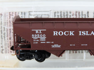 N Scale Micro-Trains 90010 RI Rock Island 33' 2-Bay Hopper 89500 RTR