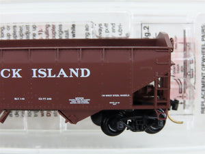 N Scale Micro-Trains 90010 RI Rock Island 33' 2-Bay Hopper 89500 RTR