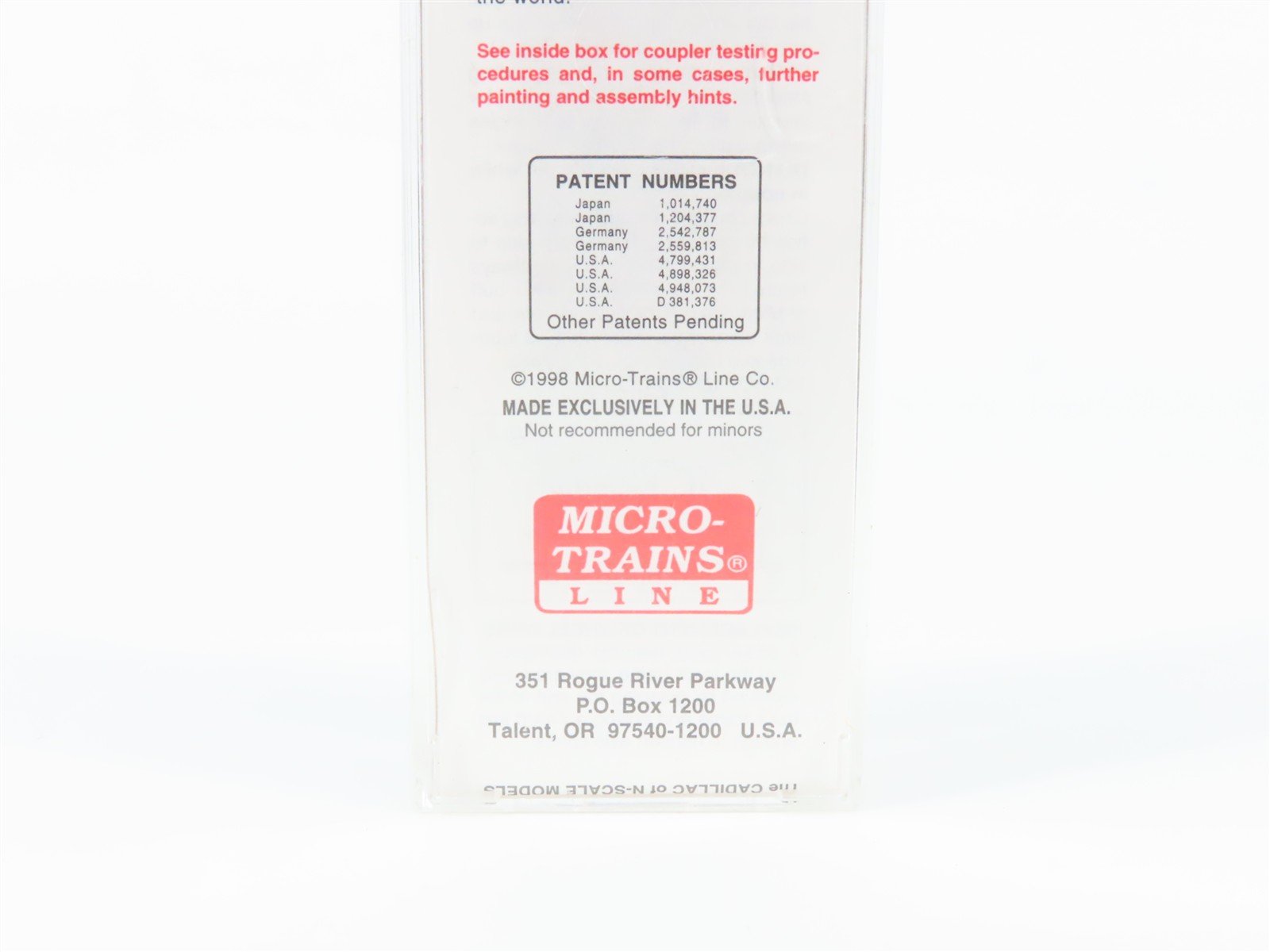 N Scale Micro-Trains 43060 MC Michigan Central 40' Box Car 62475 RTR