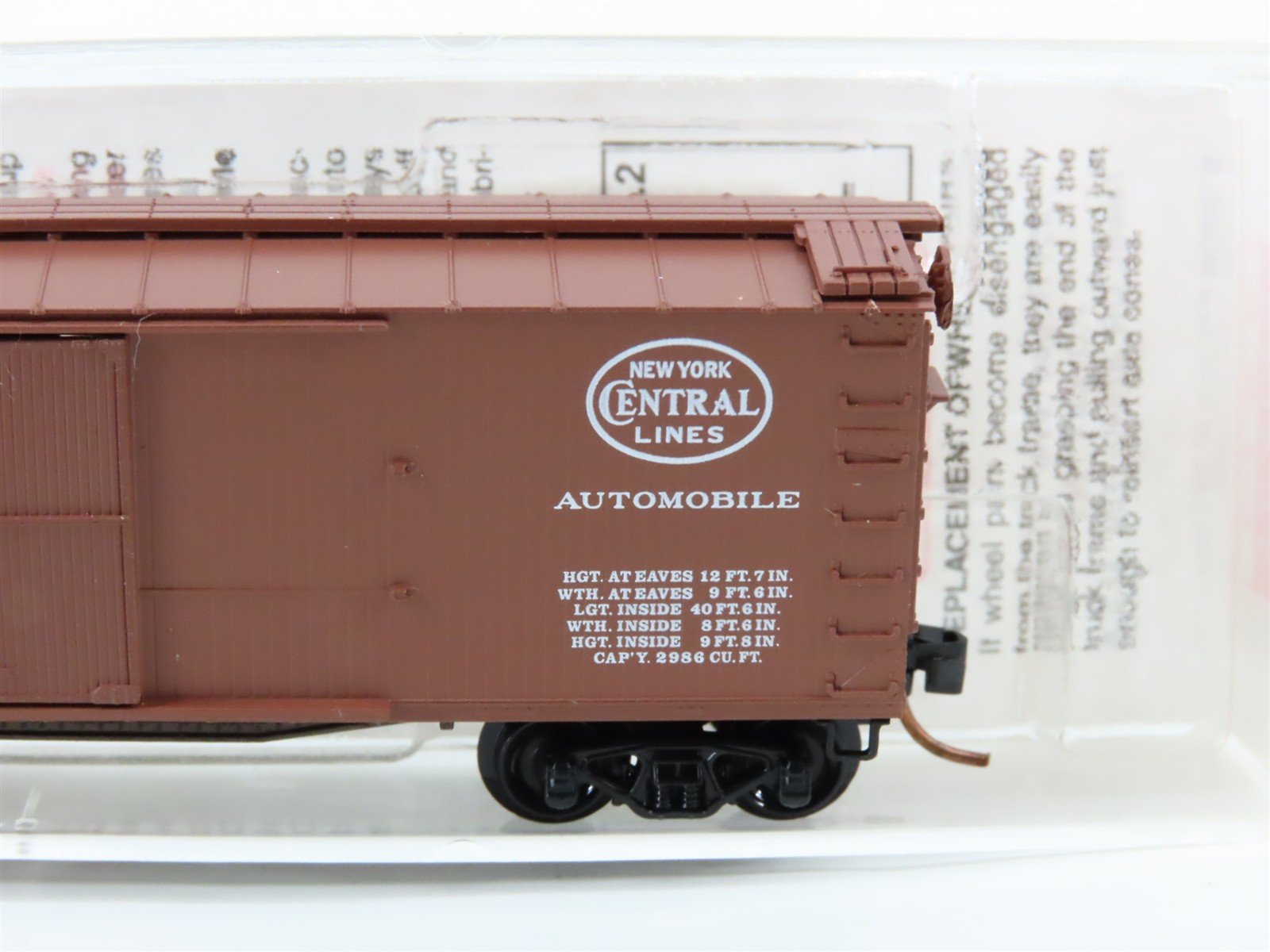 N Scale Micro-Trains 43060 MC Michigan Central 40' Box Car 62475 RTR