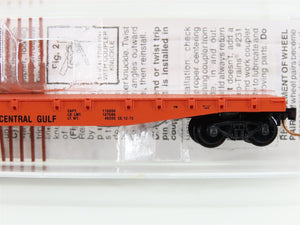 N Scale Micro-Trains 45010 ICG Illinois Central Gulf 50' Flat Car 905126 RTR