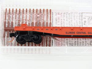 N Scale Micro-Trains 45010 ICG Illinois Central Gulf 50' Flat Car 905126 RTR