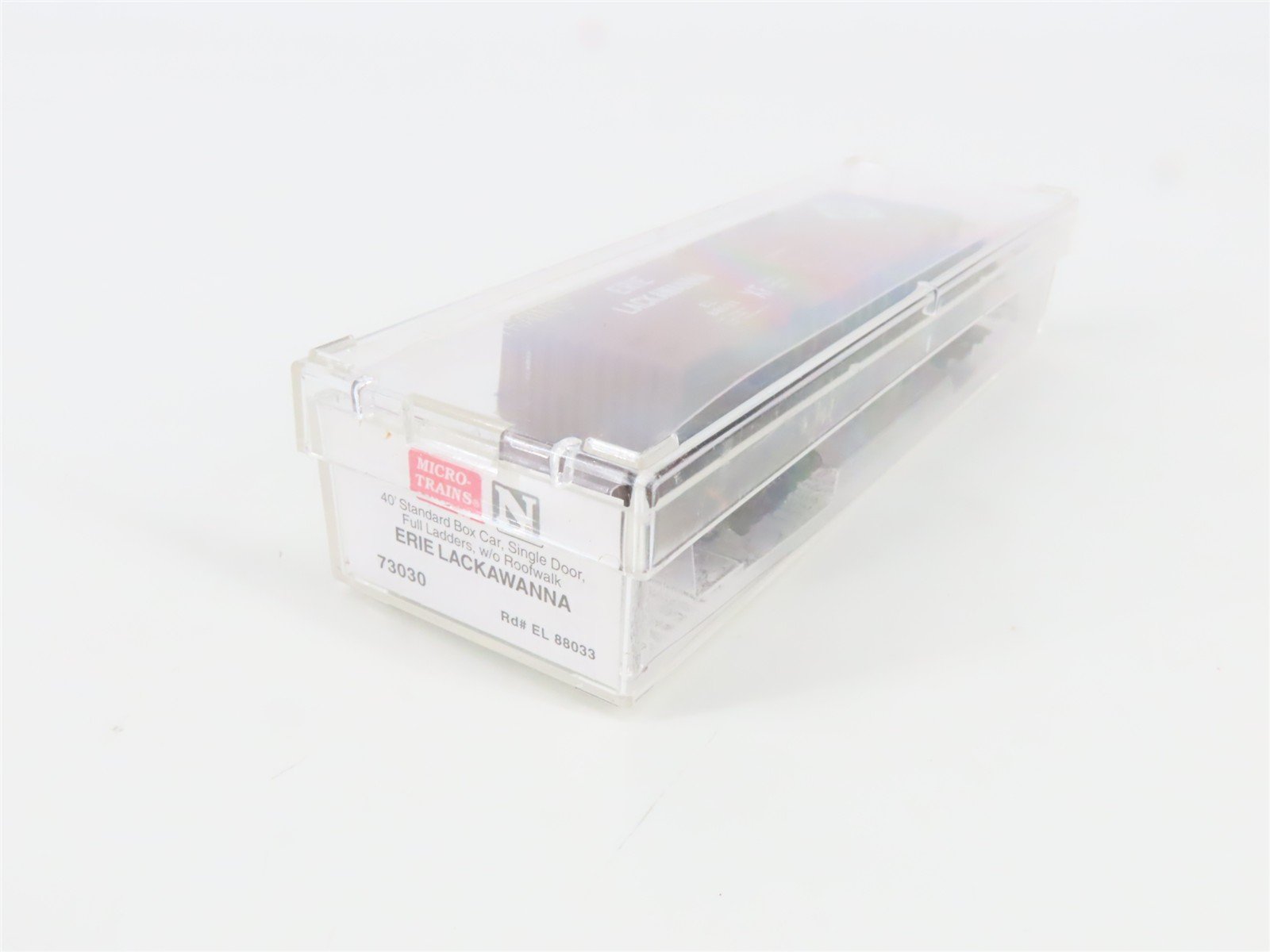N Scale Micro-Trains 73030 EL Erie Lackawanna 40' Box Car 88033 RTR