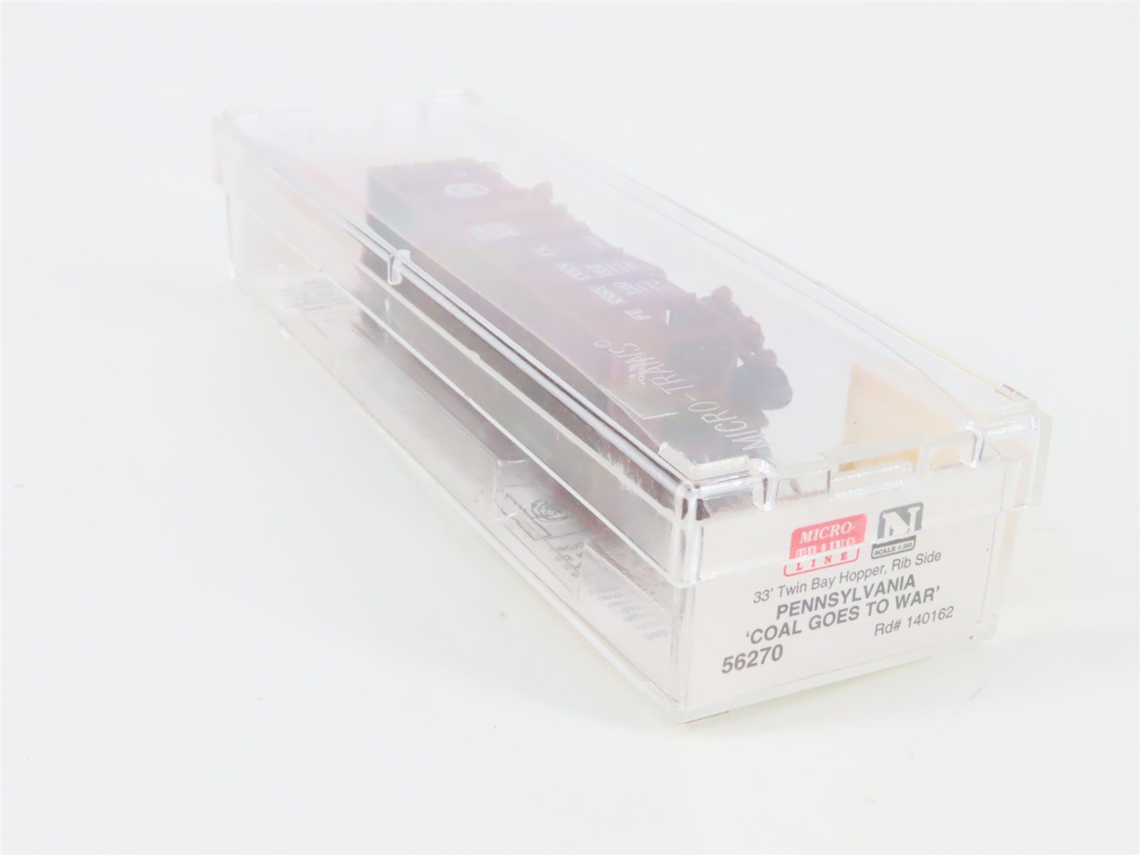 N Scale Micro-Trains 56270 PRR Pennsylvania 33' 2-Bay Hopper 140162 RTR