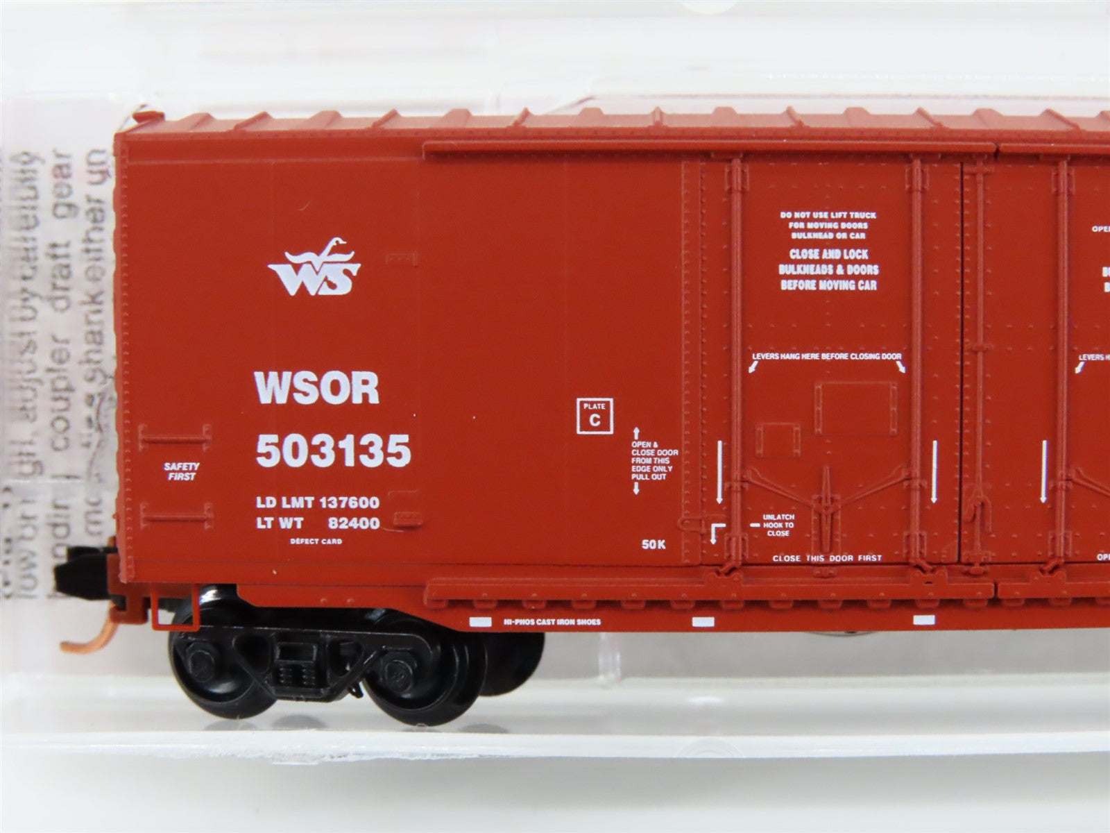 N Scale Micro-Trains MTL 75070 WSOR Wisconsin & Southern 50' Box Car 503135 RTR
