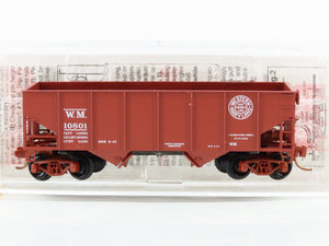 N Scale Micro-Trains 56090 WM Western Maryland 33' 2-Bay Hopper 10801 RTR