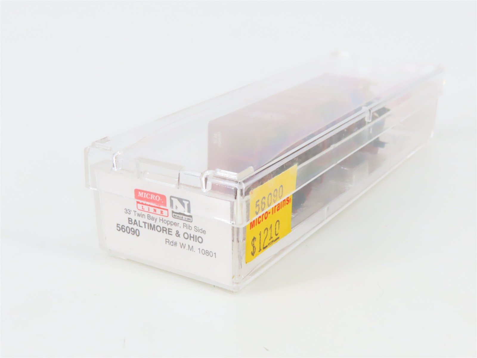 N Scale Micro-Trains 56090 WM Western Maryland 33' 2-Bay Hopper 10801 RTR