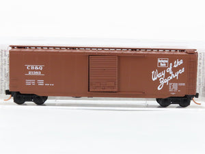 N Scale Micro-Trains 31320 CB&Q Chicago, Burlington & Quincy 50' Box Car RTR