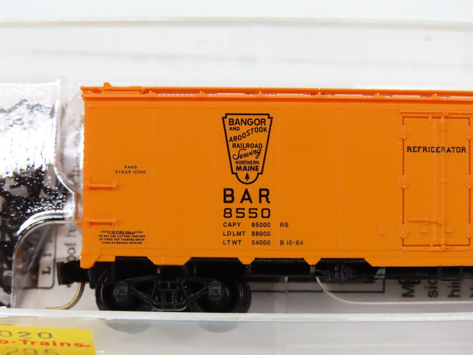N Scale Micro-Trains 59020 BAR Bangor & Aroostook 40' Steel Side Ice Reefer RTR