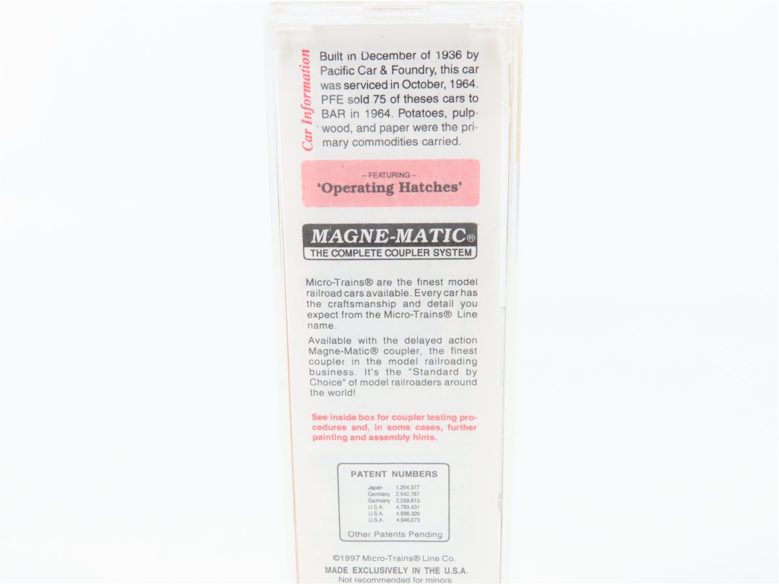 N Scale Micro-Trains 59020 BAR Bangor & Aroostook 40' Steel Side Ice Reefer RTR