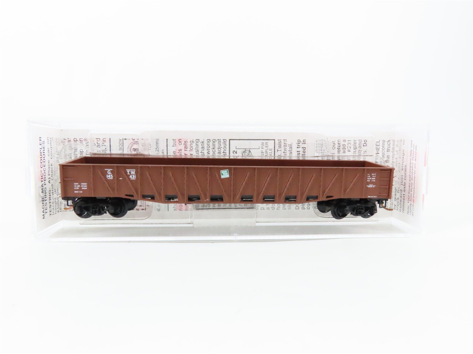 N Scale Micro-Trains 63010 GTW Grand Trunk Western 50' Gondola 145431 RTR