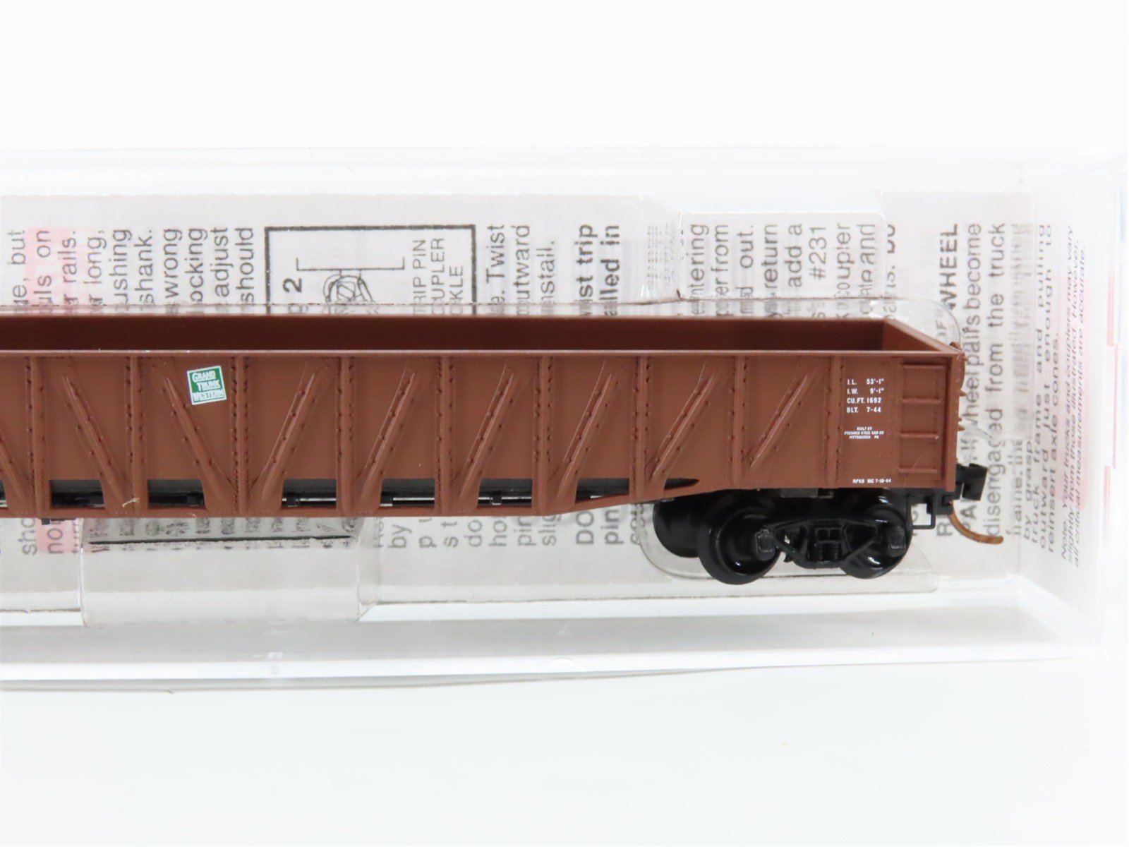 N Scale Micro-Trains 63010 GTW Grand Trunk Western 50' Gondola 145431 RTR