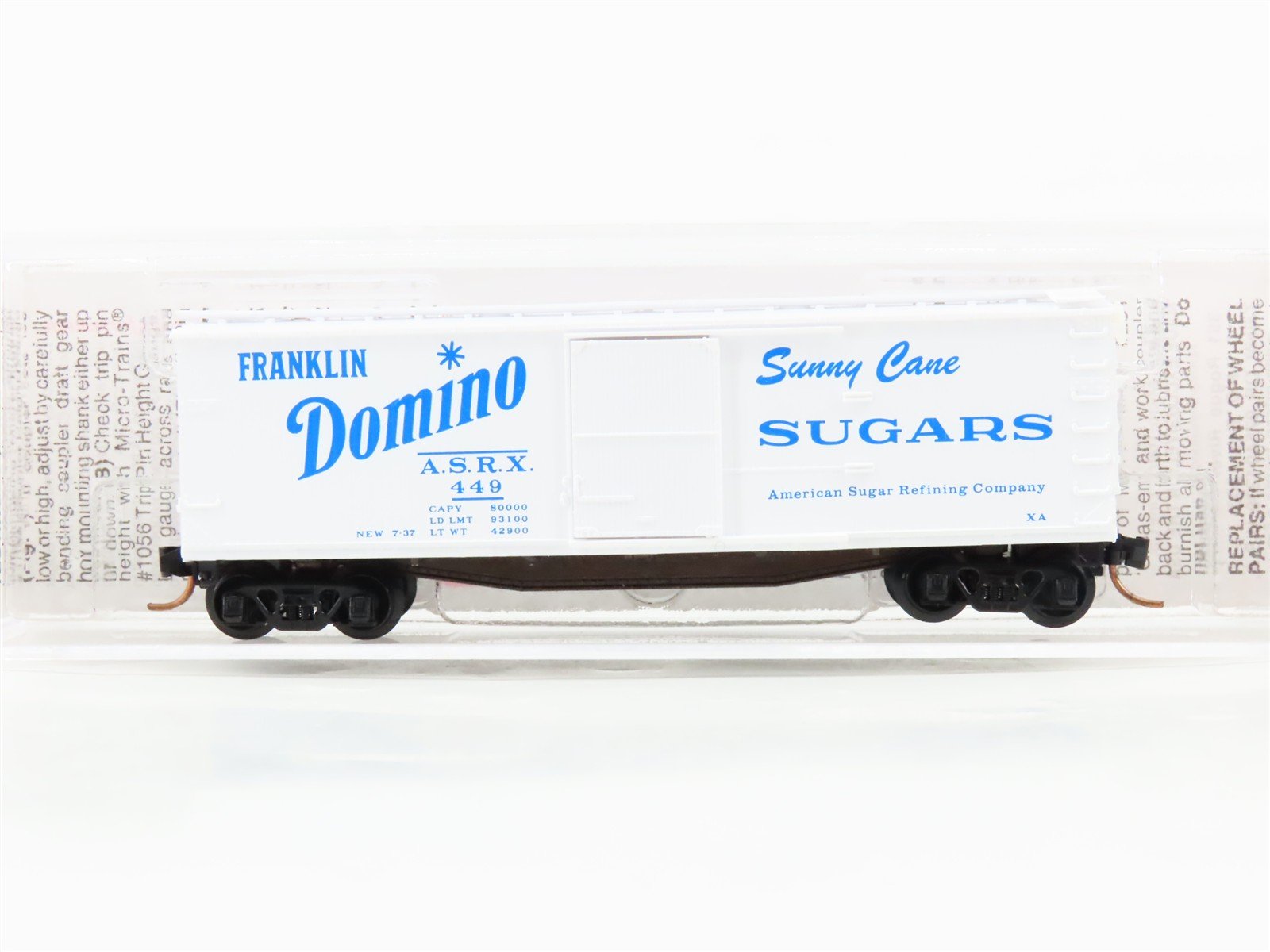 N Scale Micro-Trains 42020 ASRX American Sugar Refining Company 40' Box Car RTR