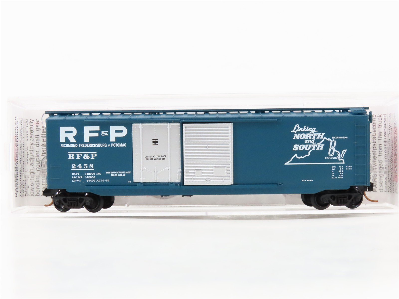 N Scale Micro-Trains 33020 Richmond, Fredericksburg & Potomac 50' Box Car RTR