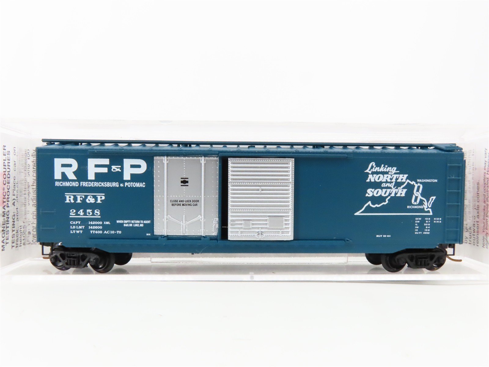 N Scale Micro-Trains 33020 Richmond, Fredericksburg & Potomac 50' Box Car RTR