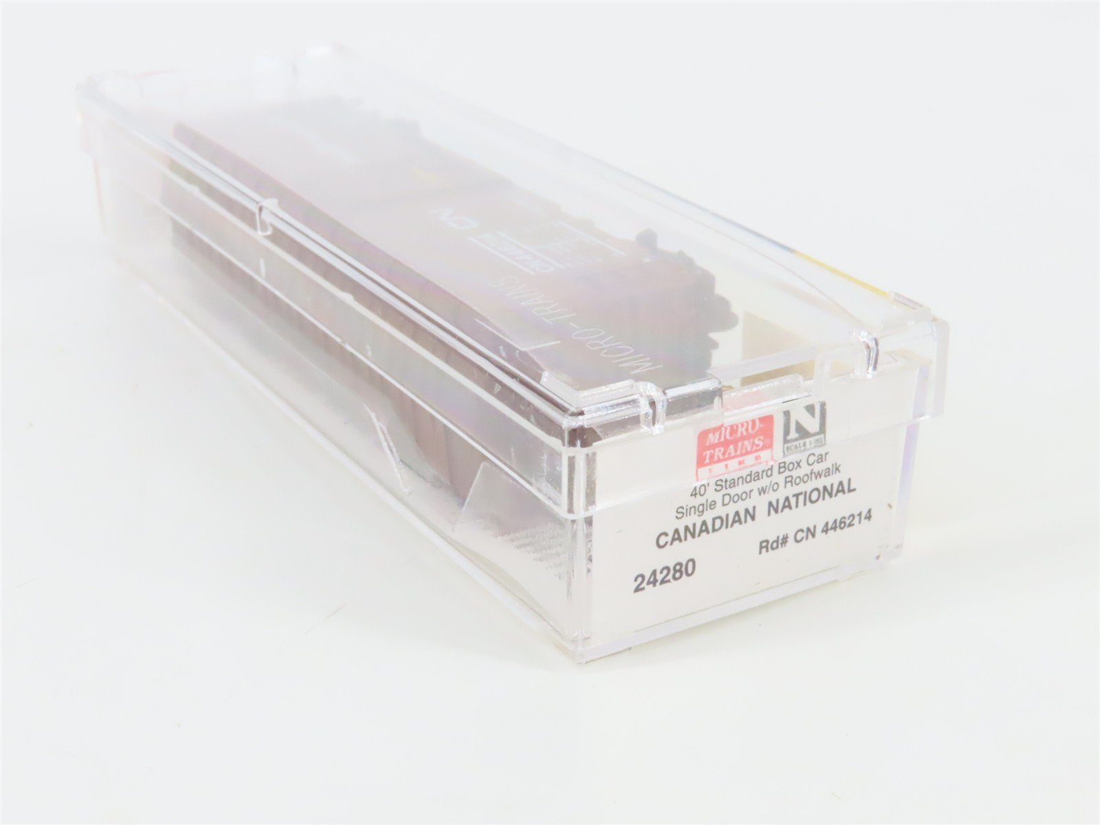 N Scale Micro-Trains 24280 CN Canadian National 40' Box Car 446214 RTR
