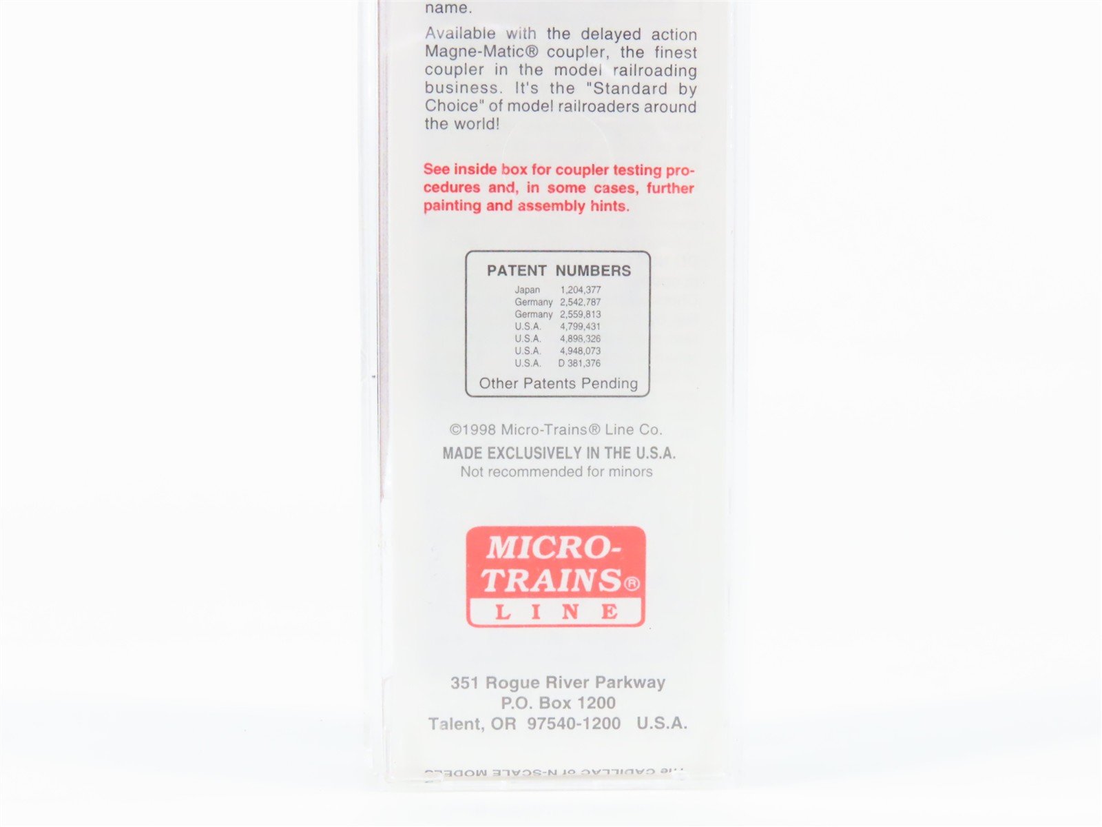N Scale Micro-Trains 25380 BH Bath & Hammondsport 50' Box Car 25105 RTR