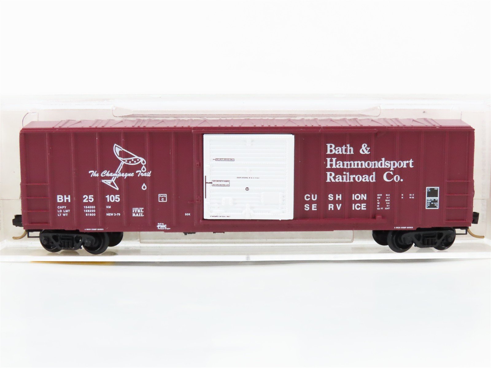 N Scale Micro-Trains 25380 BH Bath & Hammondsport 50' Box Car 25105 RTR