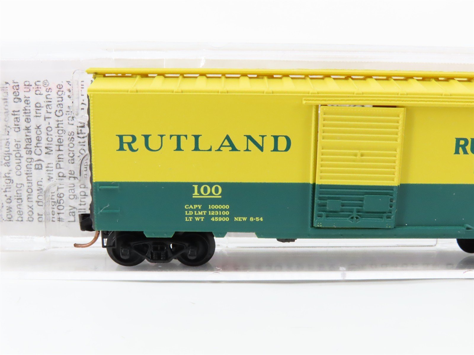 N Scale Micro-Trains 20146 RUT Rutland 40' Box Car 100 RTR