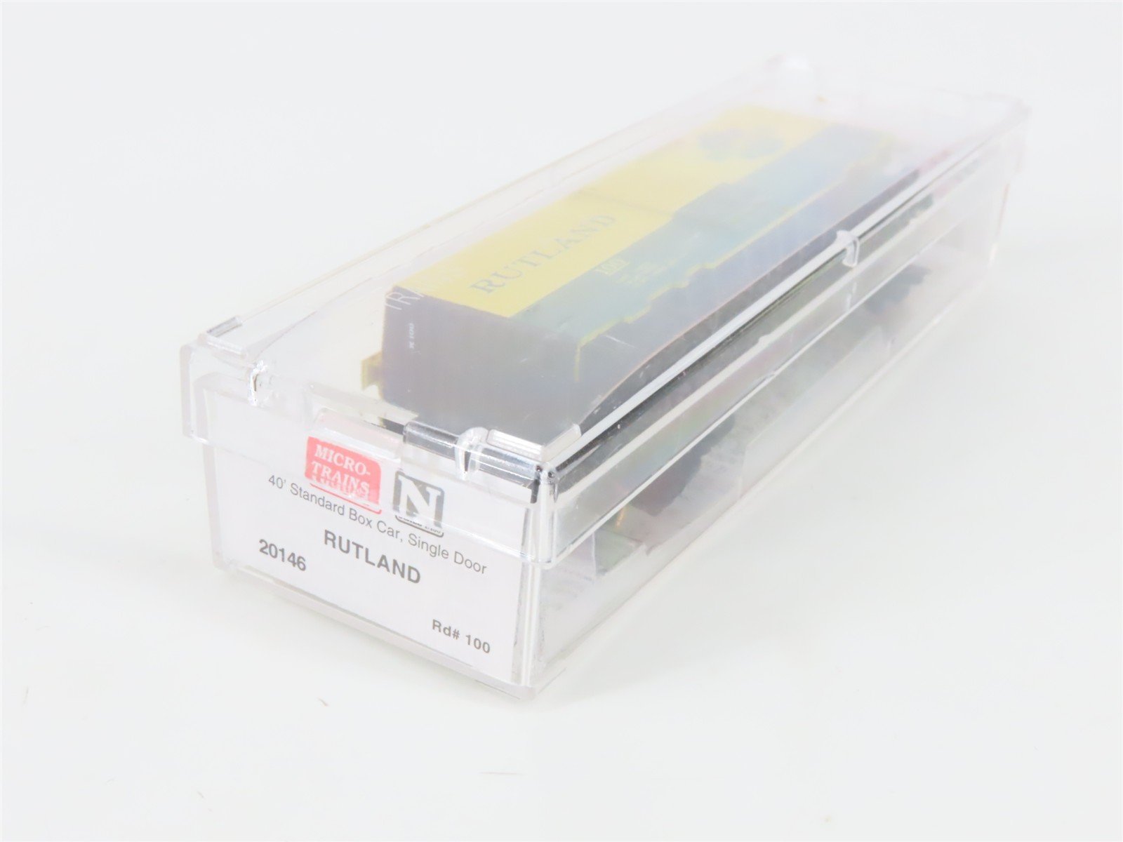 N Scale Micro-Trains 20146 RUT Rutland 40' Box Car 100 RTR