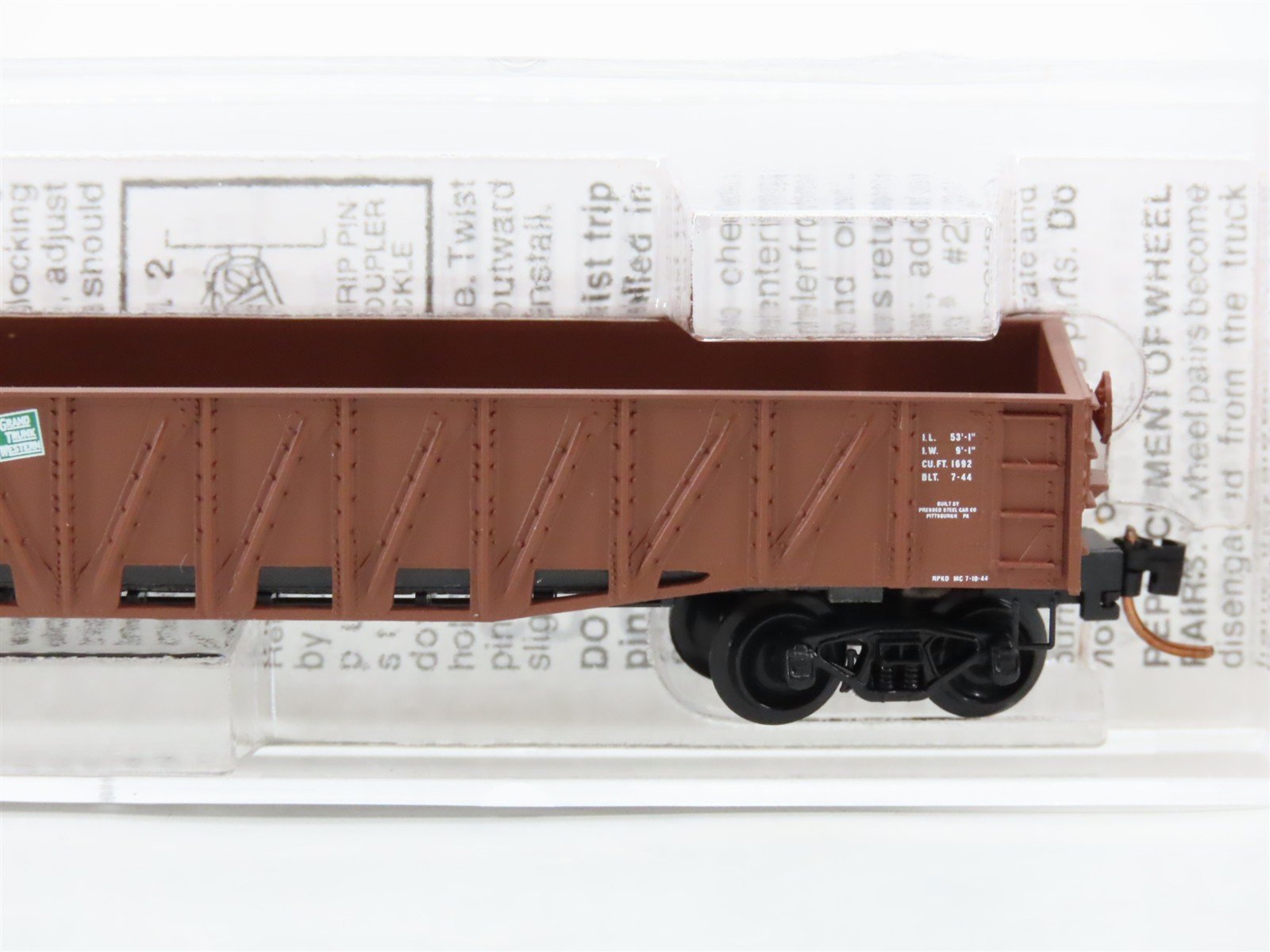 N Scale Micro-Trains 63010 GTW Grand Trunk Western 50' Gondola 145431 RTR