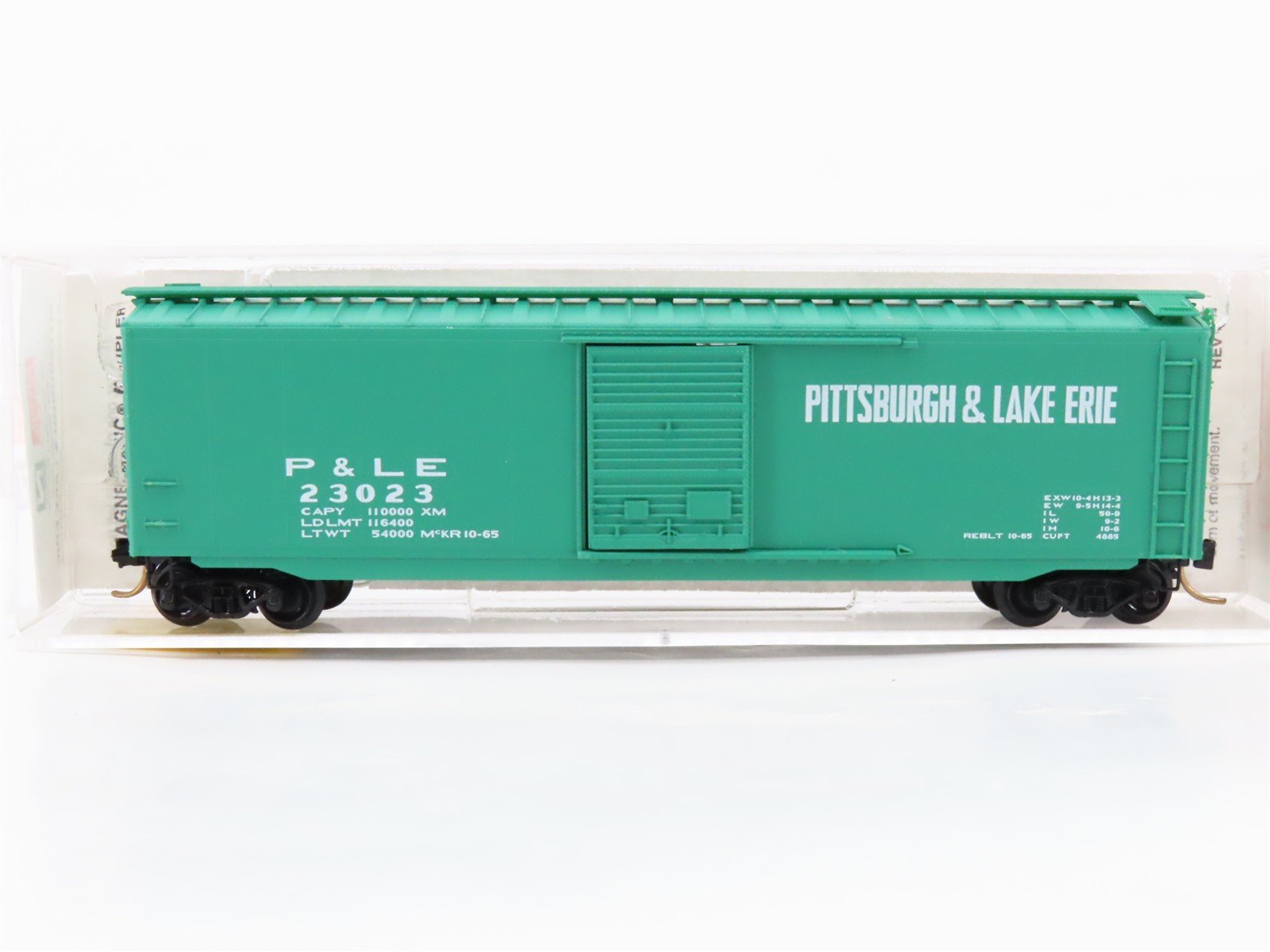 N Scale Micro-Trains 31050 PLE Pittsburgh & Lake Erie 50' Box Car 23023 RTR