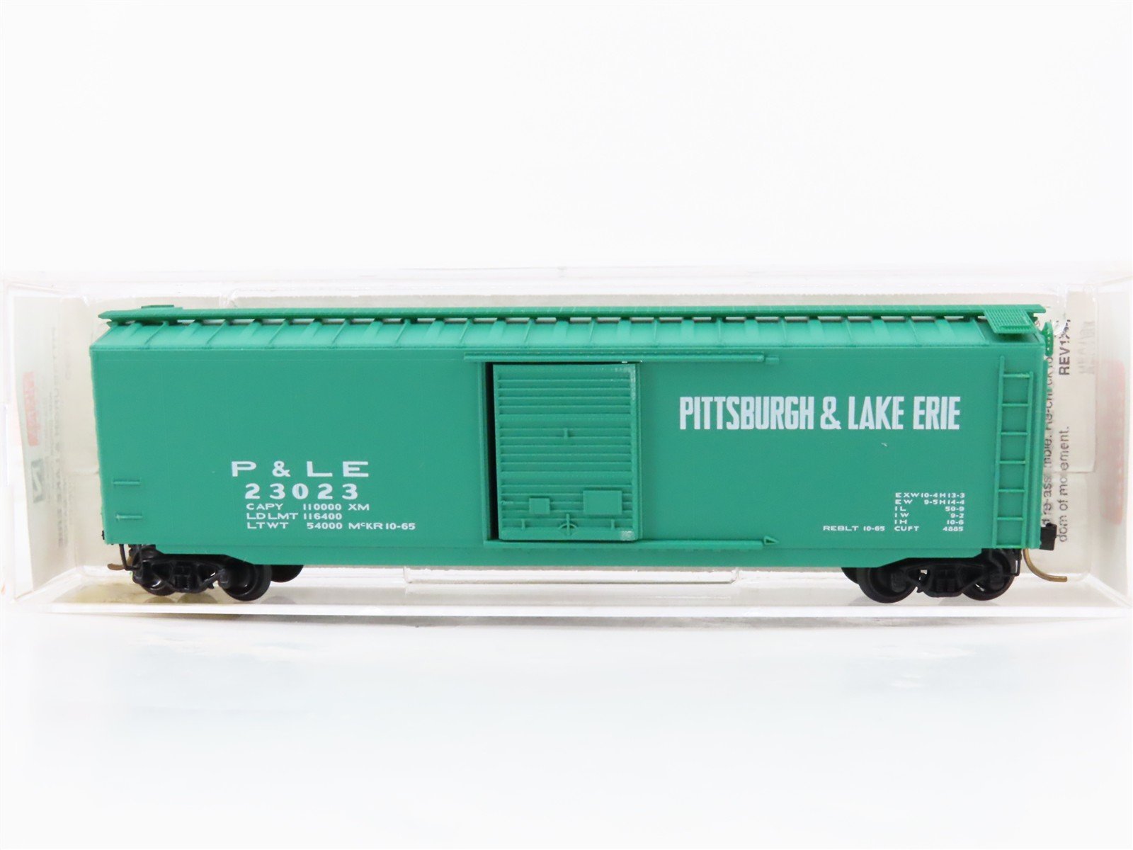 N Scale Micro-Trains 31050 PLE Pittsburgh & Lake Erie 50' Box Car 23023 RTR