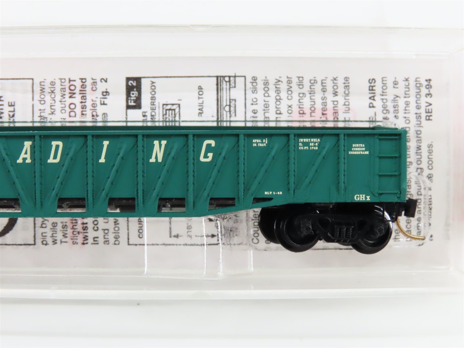 N Scale Micro-Trains 62060 RDG Reading 50' Gondola 36328 RTR