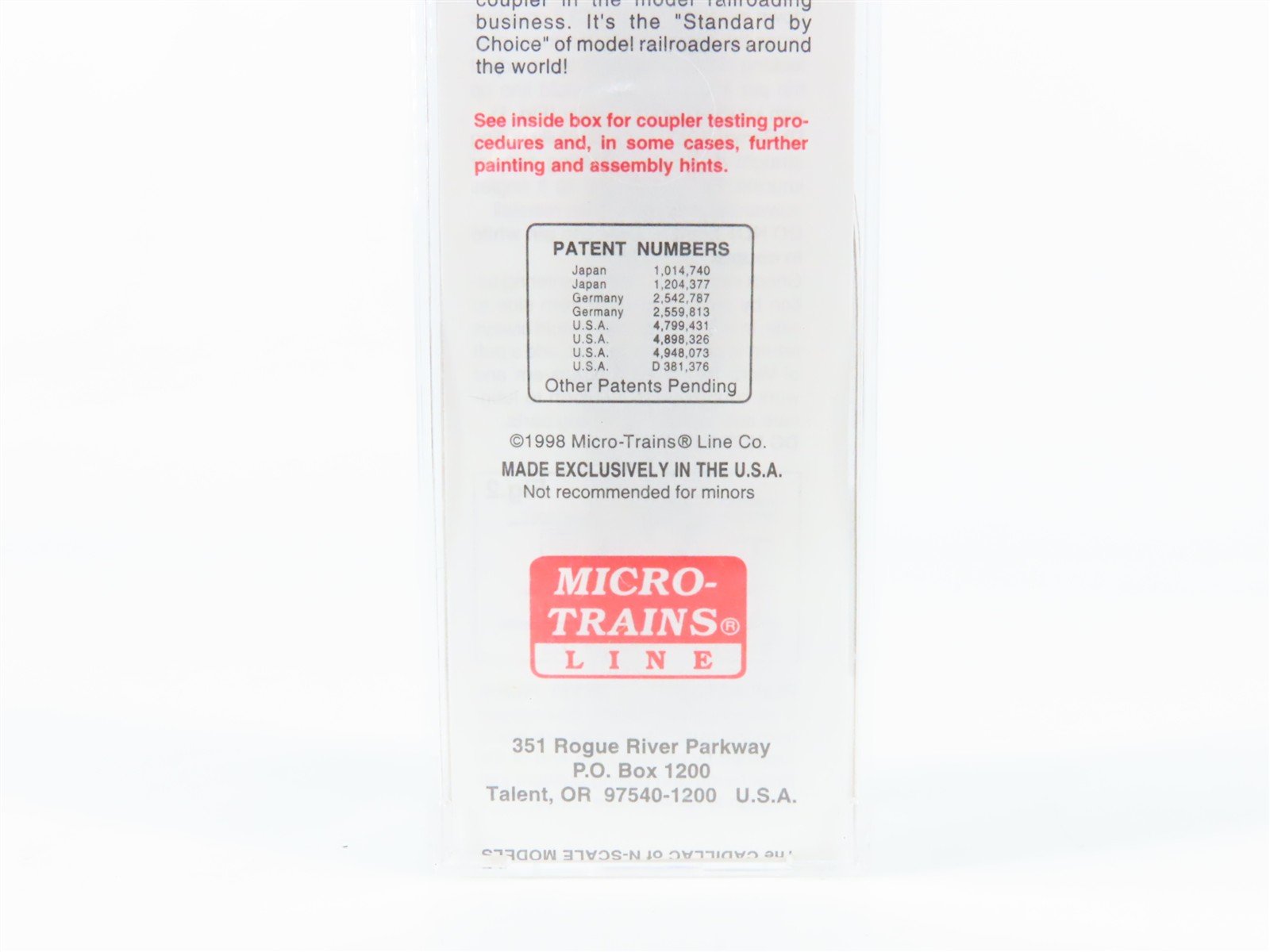 N Scale Micro-Trains 106040 B&O Baltimore & Ohio 50' Covered Gondola 362506 RTR