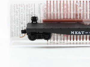 N Scale Micro-Trains 45240 MK&T Missouri-Kansas-Texas Railroad 50' Flat Car RTR