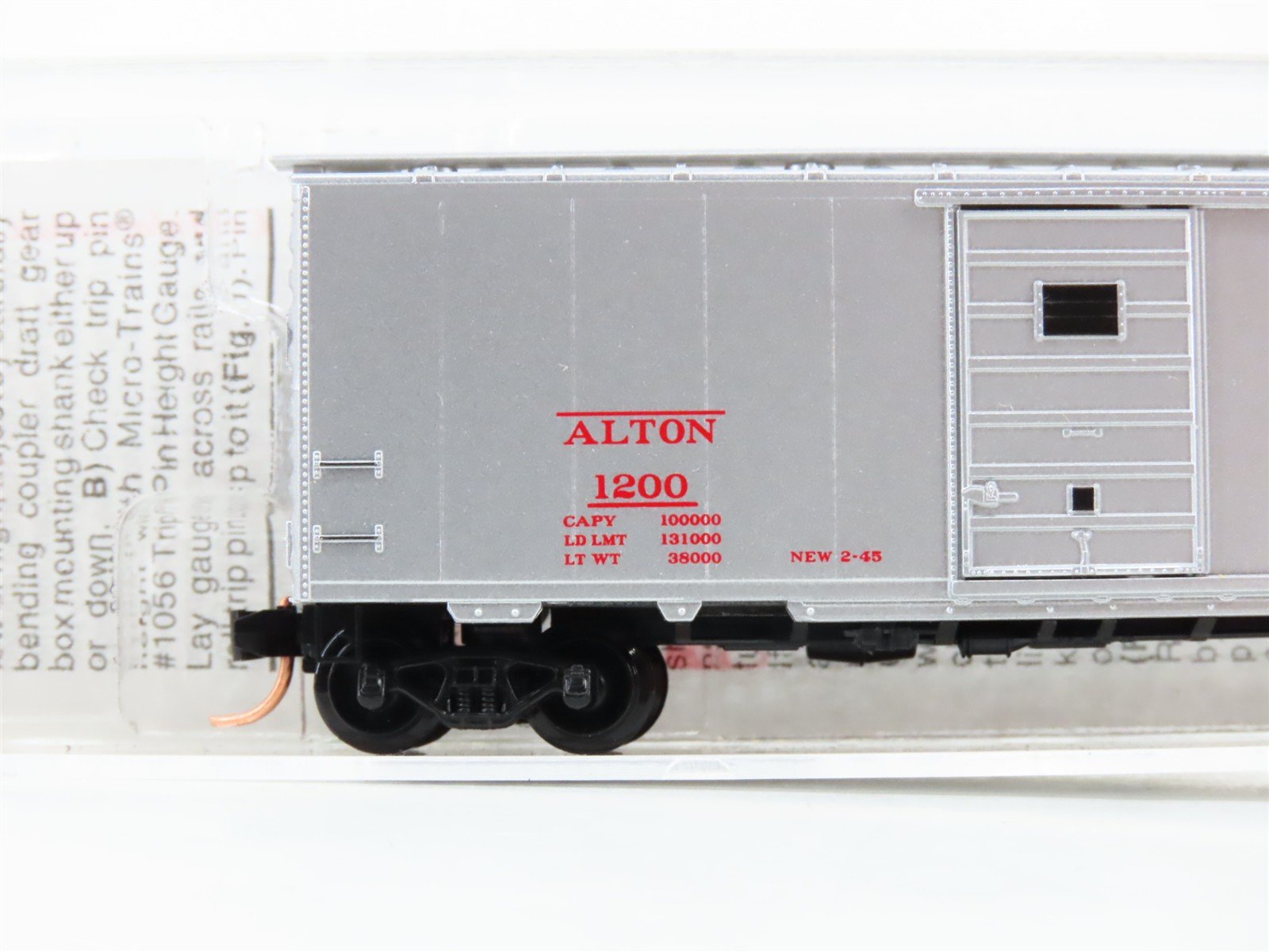 N Scale Micro-Trains 20586 Alton Railroad 40' Box Car 1200 RTR