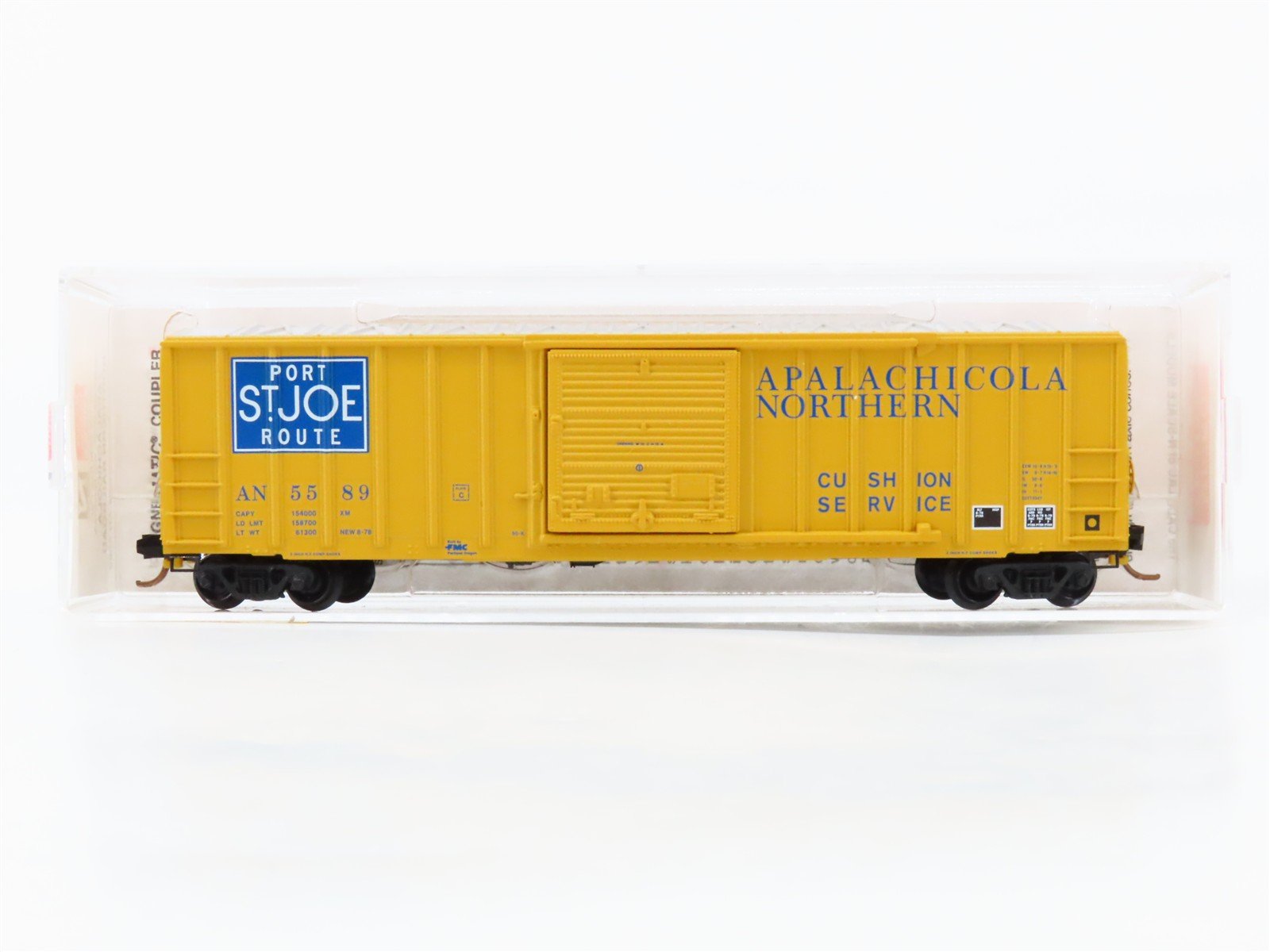 N Scale Micro-Trains 25580 AN Apalachicola Northern 50' Rib Side Box Car RTR