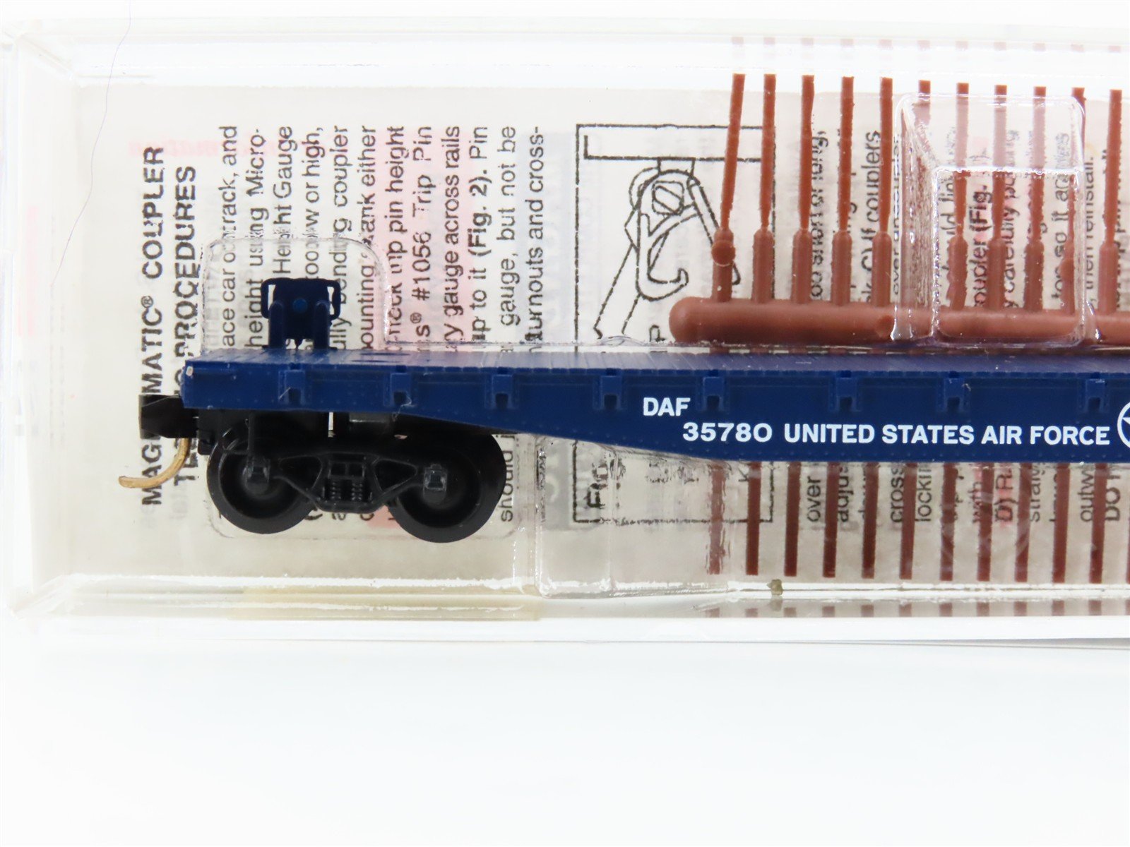 N Scale Micro-Trains 45190 DAF U.S. Air Force 50' Flat Car 35780 RTR
